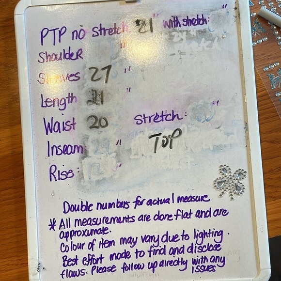 White House Black  Market L top/wide leg lined pant with embroidery and cutwork - Picture 12 of 15